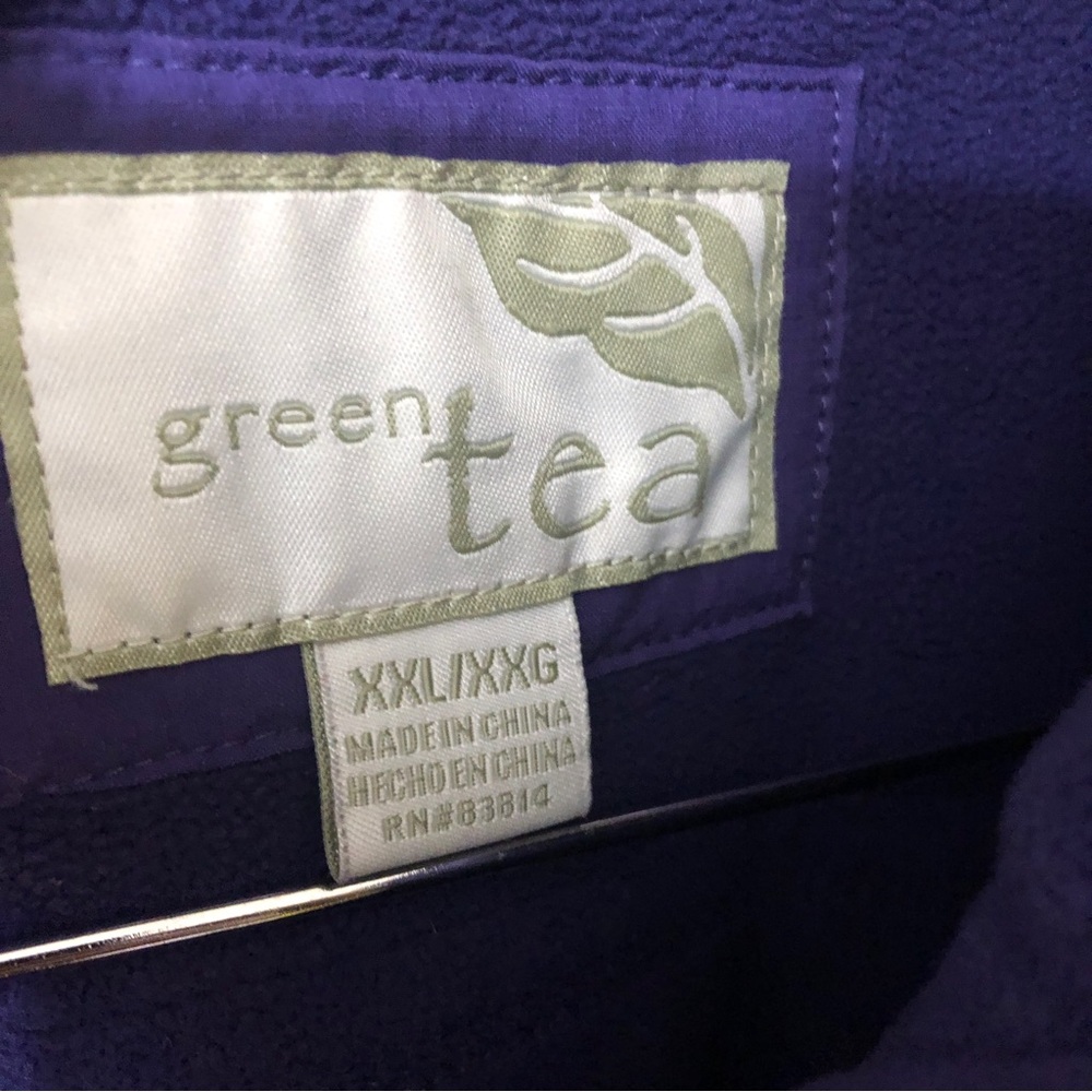 Green Tea Fleece 2XL women’s Zip-Up. - Picture 5 of 8